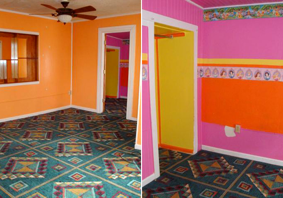 	A túl sok szín és minta kaotikus szobabelsőket eredményez, még akkor is, ha ez esetben részben gyerekszobáról van szó.