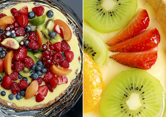 	A gyümölcsökkel készült süteményeket, például az olyan gyümölcstorták egy-egy szeletét se csomagold alufóliába, ahol a gyümölcsök maguk is érintkezhetnek a felülettel.