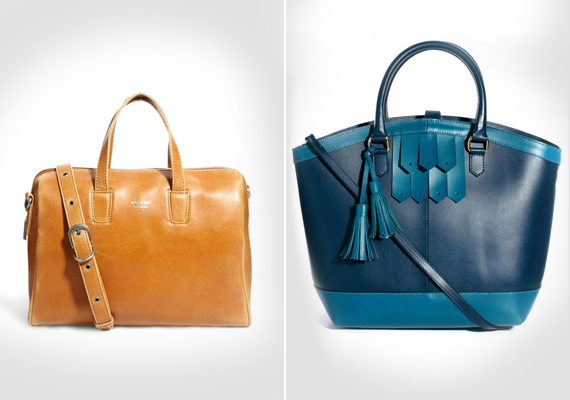 	Ha táskát választasz, idén ősszel ne riadj vissza egy színes darabtól! A mustársárga és a kék táskák például nagyon divatosak.