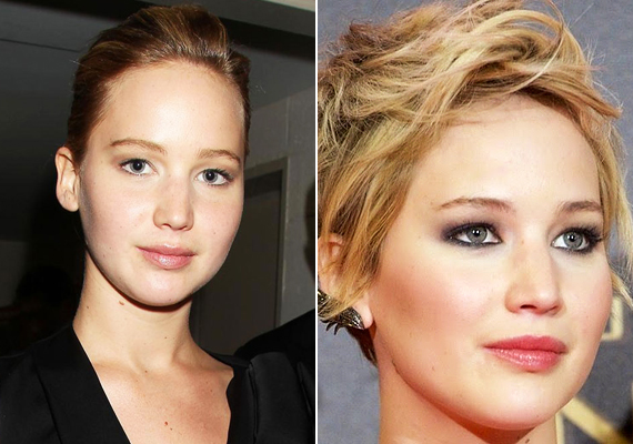 
                        	Sokaknak van Jennifer Lawrence-éhoz hasonló zárt tekintete, melyet egy jó sminkkel - ahogyan a színésznőn is látszik - könnyen ki lehet küszöbölni.