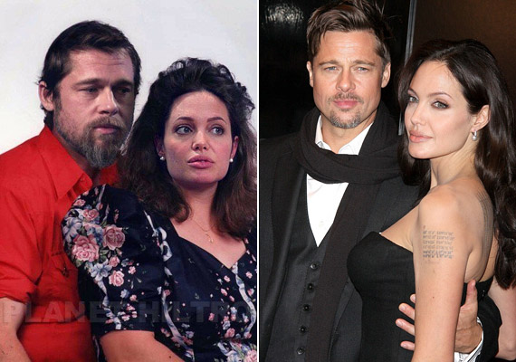 	Zsíros haj és borzasztó válltömés. Angelina Jolie és Brad Pitt szerencsére sokkal jobban néz ki a való életben.