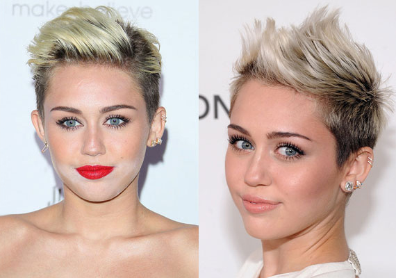 
                        	Miley Cyrus mostanában nem hibázik a sminkjével, a piros rúzs szinte védjegyévé vált, de a fényvisszaverő púder tulajdonságaival nem árt, ha tisztában van egy sminkes.
