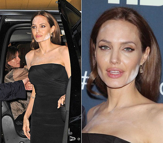 	Angelina Jolie a fényvisszaverő púdernek esett áldozatul Cannes-ban, mint előtte már oly sokan. Érthetetlen, miért nem tanulják meg a sminkesek, hogy nem minden vakuálló.