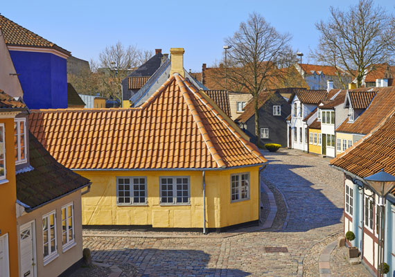 
                        	Dánia harmadik legnagyobb városa Odense - itt található a nagy mesemondó, Hans Christian Andersen szülőháza. Az épület ma múzeumként működik, és jelentős gyűjteménnyel rendelkezik nemcsak Andersen munkáiból, hanem az író személyes tárgyaiból is.
