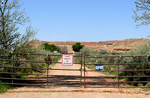 A ranch bejárata