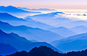A Hehuan-hegység vonulatai