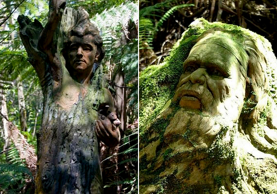 	Az ausztráliai őserdőben, Olindához közel furcsa, kertszerű terület található: William Ricketts alkotó révén a helyi fákból és facsonkokból bizarr, sokszor ijesztő arcok, emberi torzók emelkedtek ki.