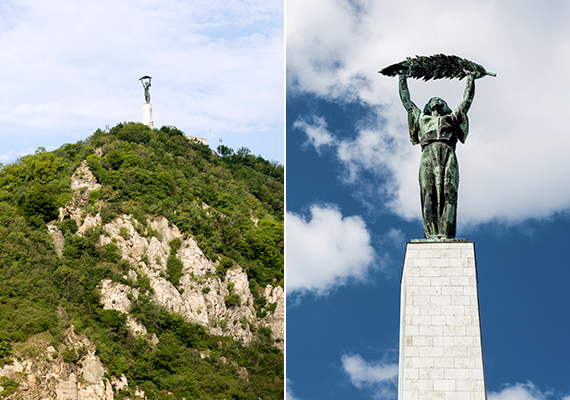 
                        	A Budapest egyik jelképének számító, Kisfaludi Strobl Zsigmond által megalkotott Szabadságszobor 1947-ben készült el, eredetileg felszabadulási emlékműként, mely a német hadsereget az országból kiverő szovjetek előtt tisztelgett. A kommunizmus bukása után átalakították, és szovjet elemeit eltávolították.