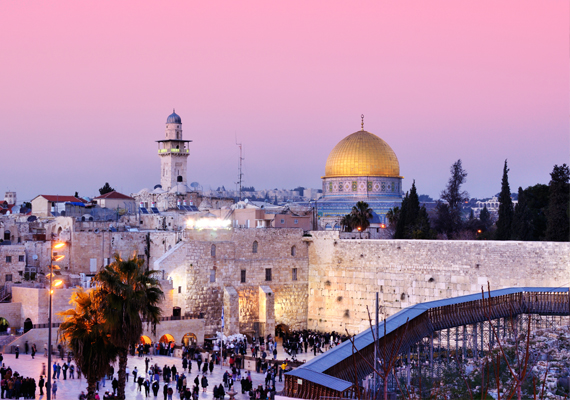 
                        	Jeruzsálem kevésbé meglepő, hiszen bibliai helyszín.