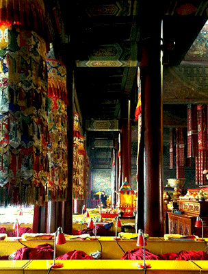 A Lama-templomegyüttes egyik templomrészlete belülről