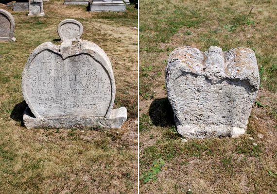 	Balatonudvari védetté nyilvánított temetőjében különös sírkövek találhatók: többségük szív alakú, máig nem tudni, miért.