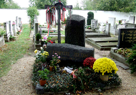 	A szomszédos Balatonszemesen Latinovits Zoltán lelte halálát hasonló körülmények között. A helyi temetőben helyezték örök nyugalomra, sírját azóta is rengetegen keresik fel.