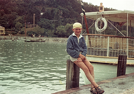 	A tihanyi kikötőben, 1958-ban.